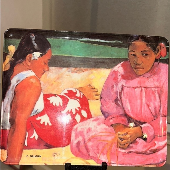 P. Gauguin "Tahitian Women on the Beach" (1891).  12 x 9.5”. Melamine Tray Italy - Picture 5 of 9